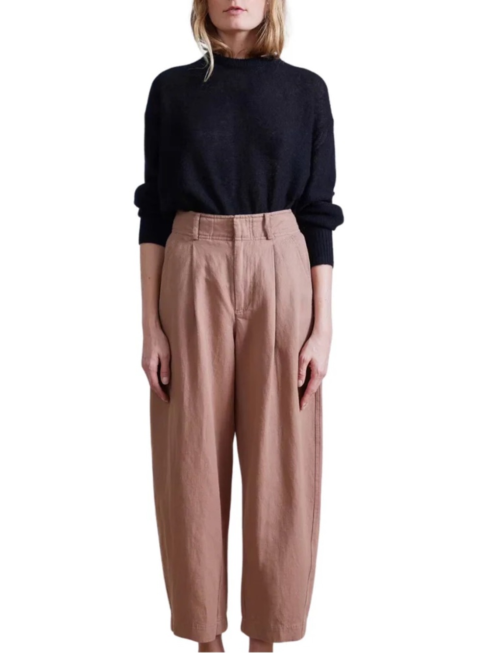 Apiece Apart Bari Crop Pants Deep Khaki 10